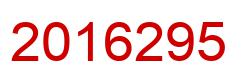 Number 2016295 red image