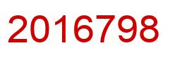 Number 2016798 red image