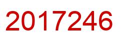 Number 2017246 red image