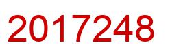 Number 2017248 red image