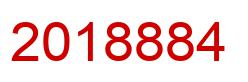 Number 2018884 red image
