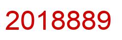 Number 2018889 red image