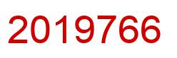Number 2019766 red image