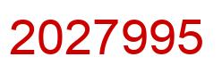 Number 2027995 red image