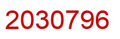 Number 2030796 red image