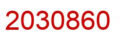 Number 2030860 red image