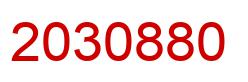 Number 2030880 red image