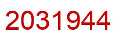 Número 2031944 imagen rojo
