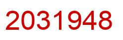 Número 2031948 imagen rojo