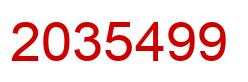 Number 2035499 red image