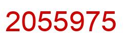 Number 2055975 red image