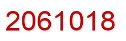Number 2061018 red image