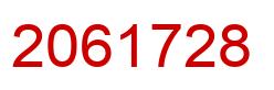 Número 2061728 imagen rojo