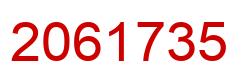 Number 2061735 red image