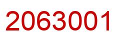 Número 2063001 imagen rojo