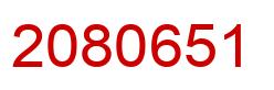 Number 2080651 red image