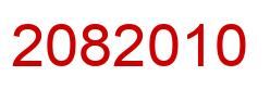 Number 2082010 red image