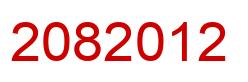 Number 2082012 red image