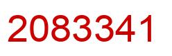 Número 2083341 imagen rojo