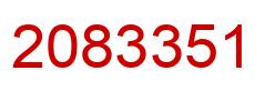 Número 2083351 imagen rojo