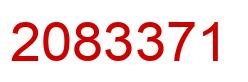 Número 2083371 imagen rojo