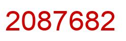 Number 2087682 red image