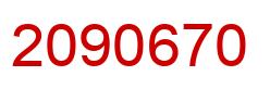 Number 2090670 red image