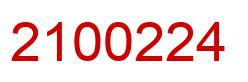 Number 2100224 red image