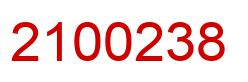 Number 2100238 red image
