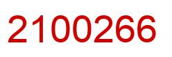 Number 2100266 red image