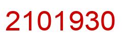 Number 2101930 red image