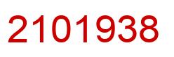 Number 2101938 red image
