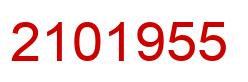 Number 2101955 red image