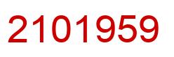 Número 2101959 imagen rojo