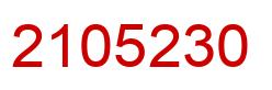 Número 2105230 imagen rojo