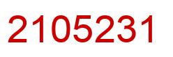 Número 2105231 imagen rojo