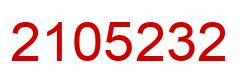 Número 2105232 imagen rojo