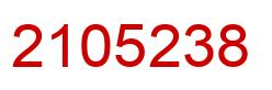 Número 2105238 imagen rojo