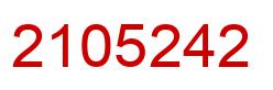 Número 2105242 imagen rojo