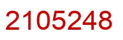 Number 2105248 red image