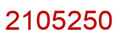 Number 2105250 red image
