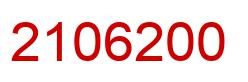 Number 2106200 red image