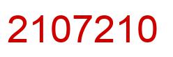 Number 2107210 red image