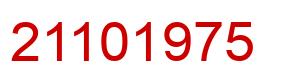 Number 21101975 red image