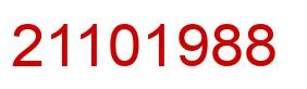 Number 21101988 red image