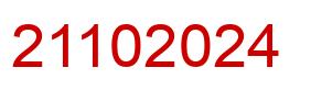 Número 21102024 imagen rojo