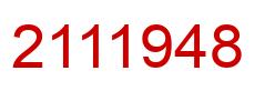 Number 2111948 red image