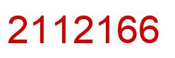 Number 2112166 red image