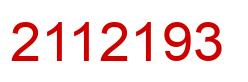 Número 2112193 imagen rojo
