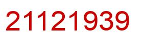 Número 21121939 imagen rojo